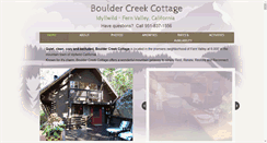 Desktop Screenshot of bouldercreekcottage.com
