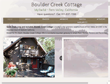 Tablet Screenshot of bouldercreekcottage.com